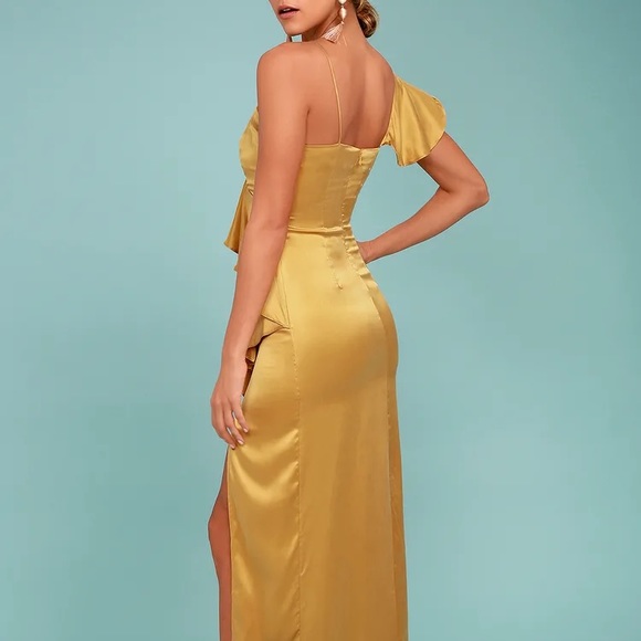 Colony Evita Gold Maxi Dress - Picture 3 of 7